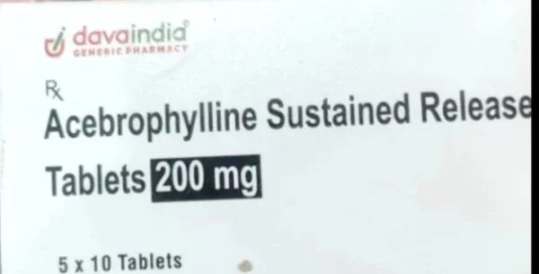 Acebrophylline Sustained Release  Tablets 200 mg