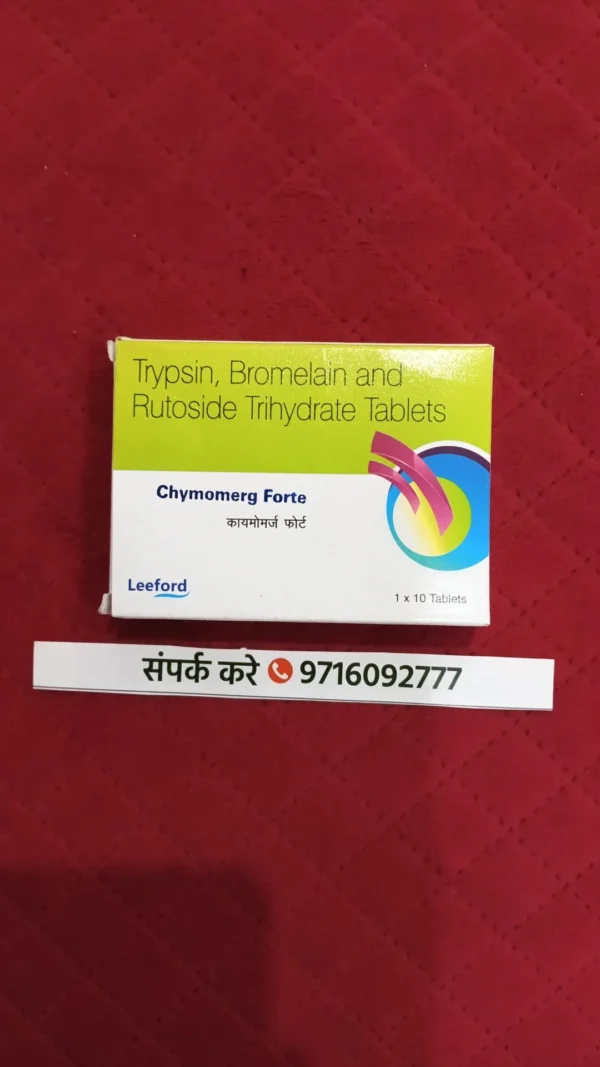 Trypsin, Bromelain and Rutoside Trihydrate Tablets
Chymomerg Forte
