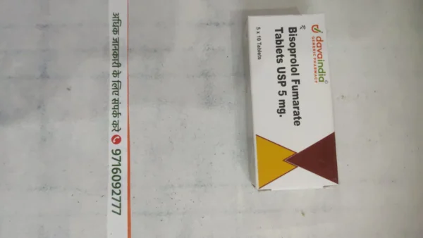Bisoprolol Fumarate Tablets USP 5 mg.