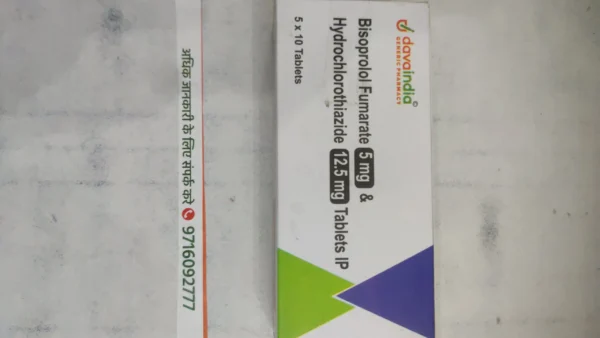 Bisoprolol Fumarate 5 mg & Hydrochlorothiazide 12.5 mg Tablets IP