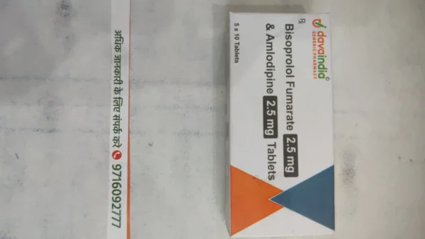 Bisoprolol Fumarate 2.5 mg & Amlodipine 2.5 mg Tablets