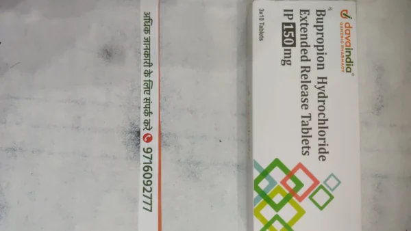 Bupropion Hydrochloride Extended Release Tablets IP 150 mg