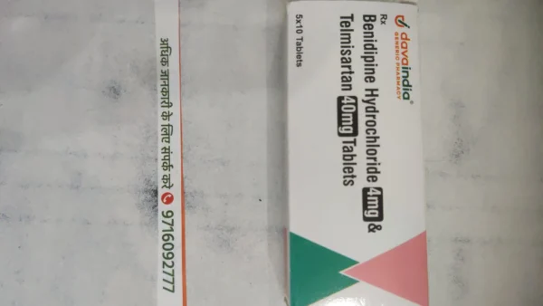 Benidipine Hydrochloride 4mg & Telmisartan 40mg Tablets