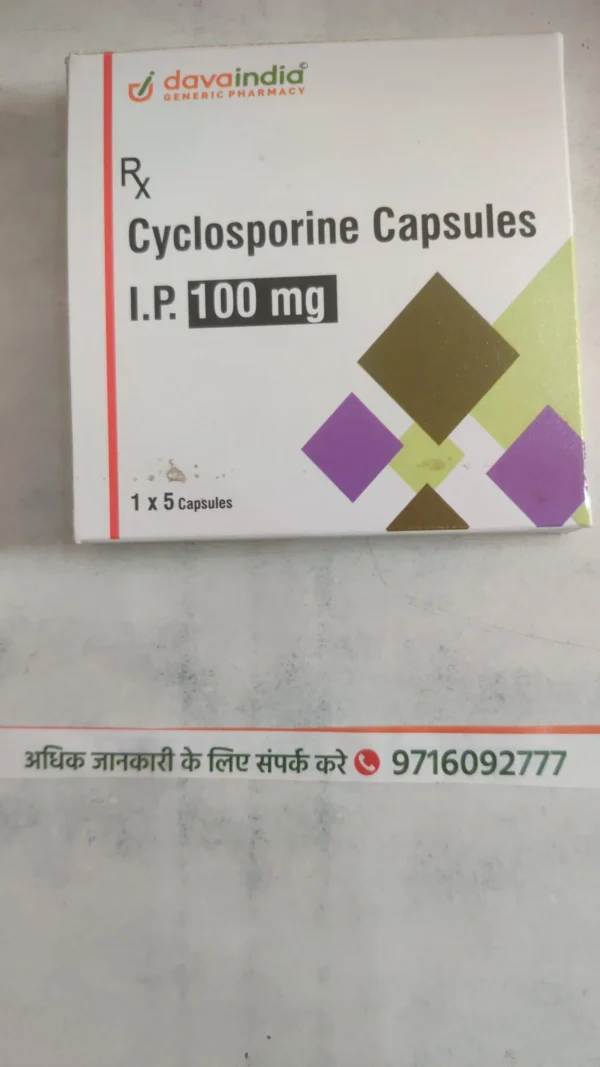 Cyclosporine Capsules  I.P. 100 mg