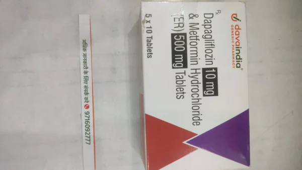 Dapagliflozin 10 mg & Metformin Hydrochloride (ER) 500 mg Tablets