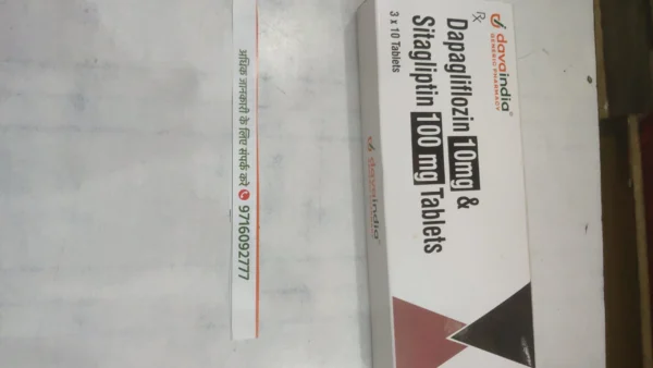 Dapagliflozin 10mg & Sitagliptin 100 mg Tablets