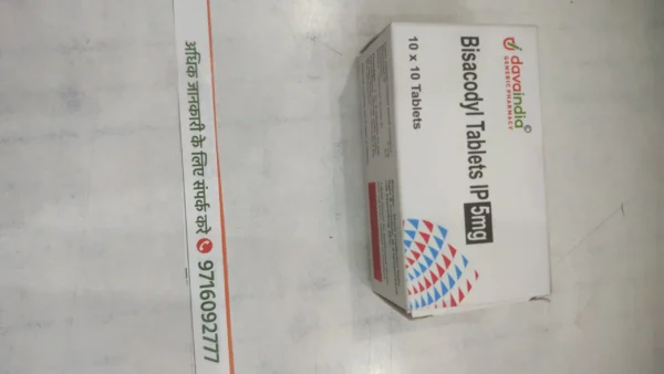 Bisacodyl Tablets IP 5mg