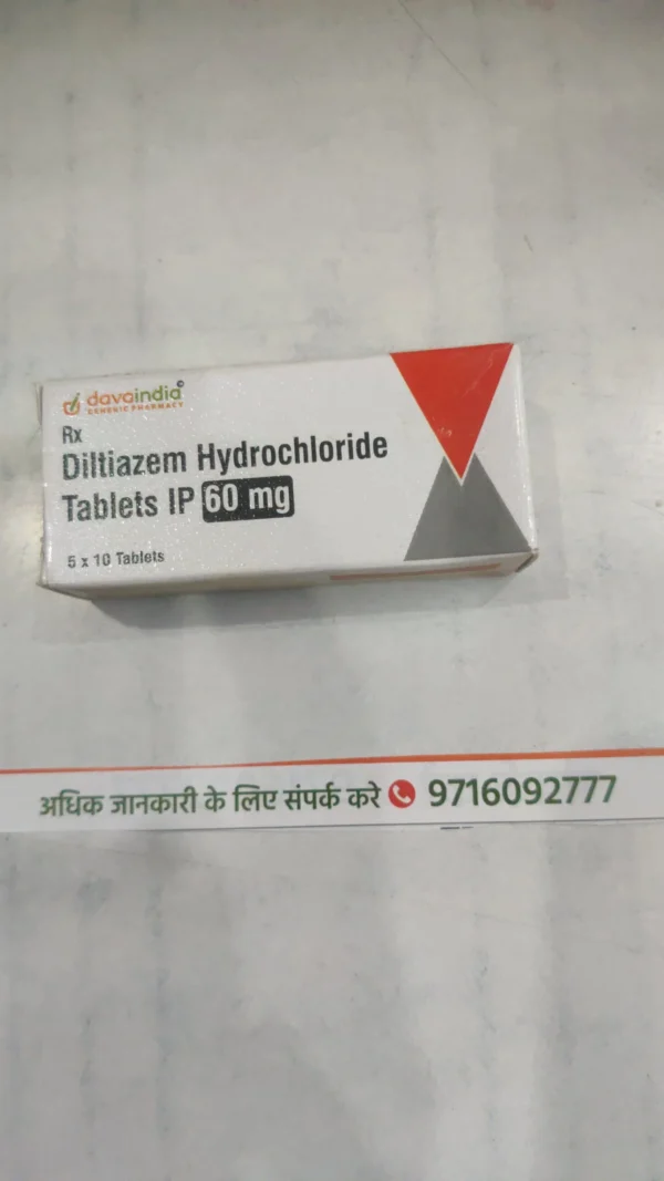Diltiazem Hydrochloride Tablets IP 60 mg
