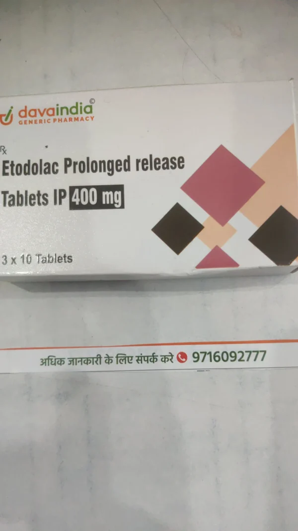 Etodolac 400 mg Tablets