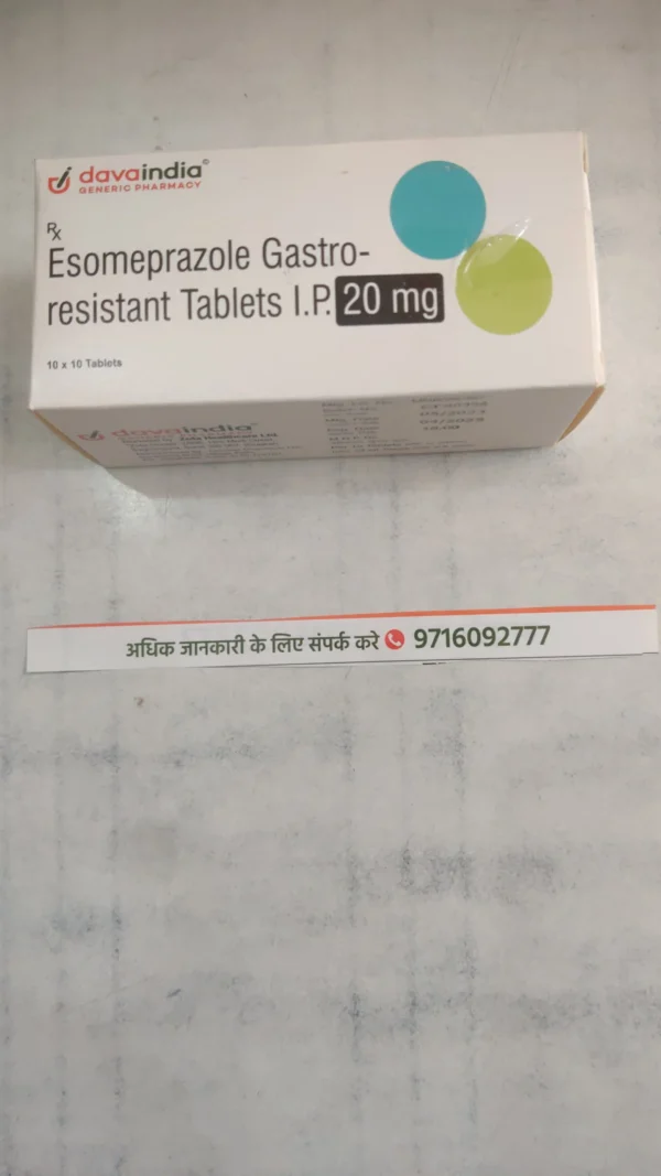 Esomeprazole Gastro- resistant Tablets I.P. 20 mg