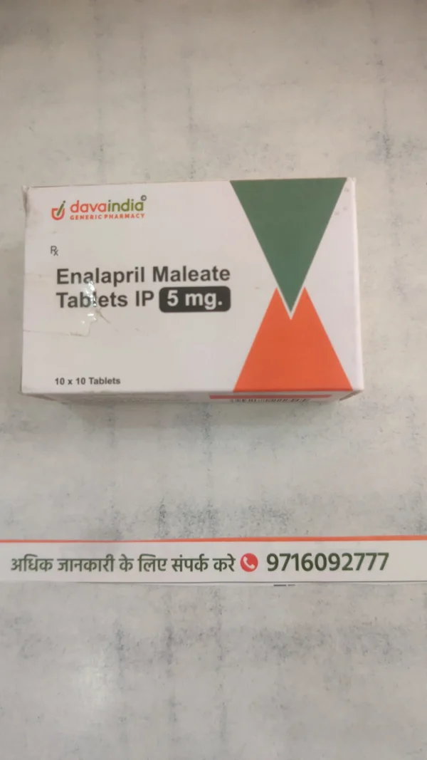 Enalapril Maleate Tablets IP 5 mg.