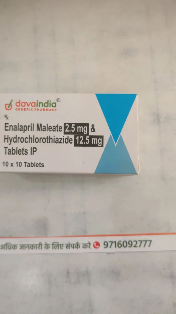Enalapril Maleate 2.5 mg & Hydrochlorothiazide 12.5 mg Tablets IP