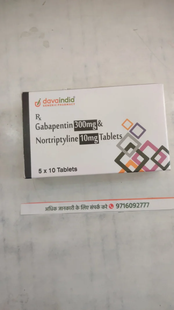Gabapentin 300mg & Nortriptyline 10mg Tablets