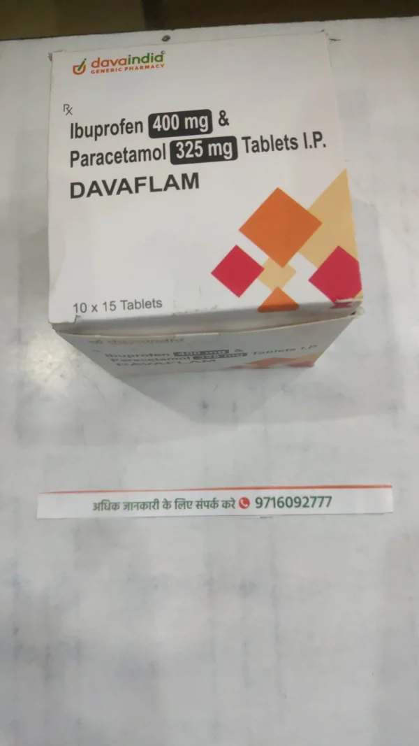 R Ibuprofen 400 mg & Paracetamol 325 mg Tablets I.P