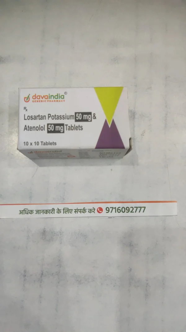 Losartan Potassium 50 mg & Atenolol 50 mg Tablets