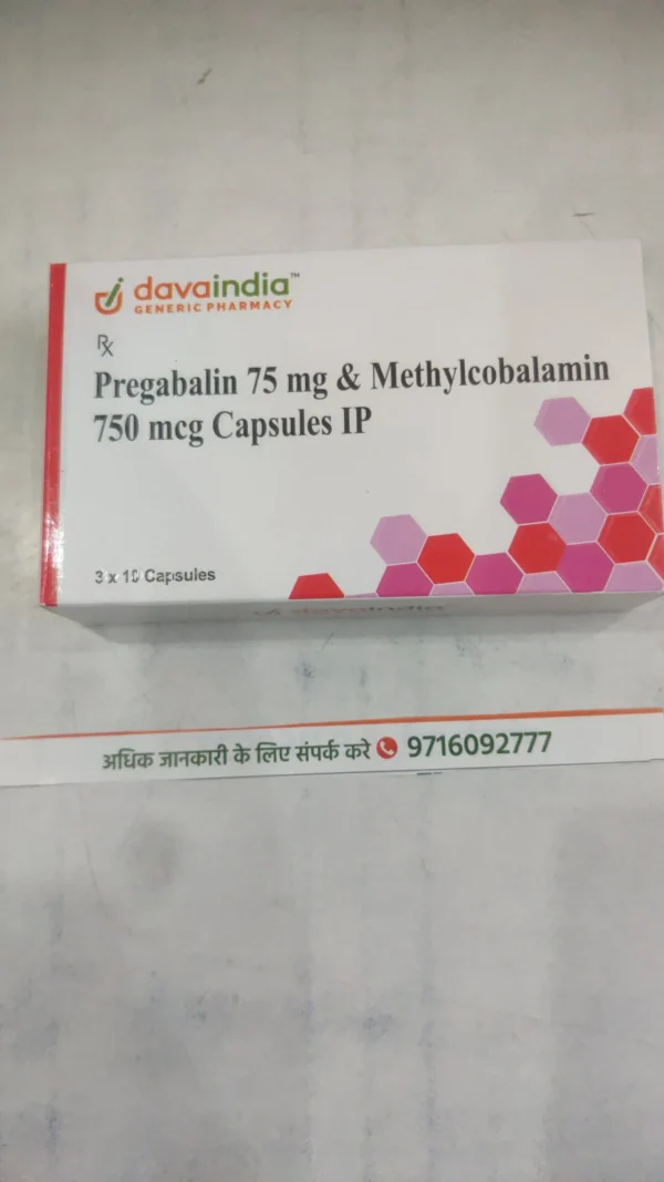 Pregabalin 75 mg & Methylcobalamin 750 mcg Capsules IP