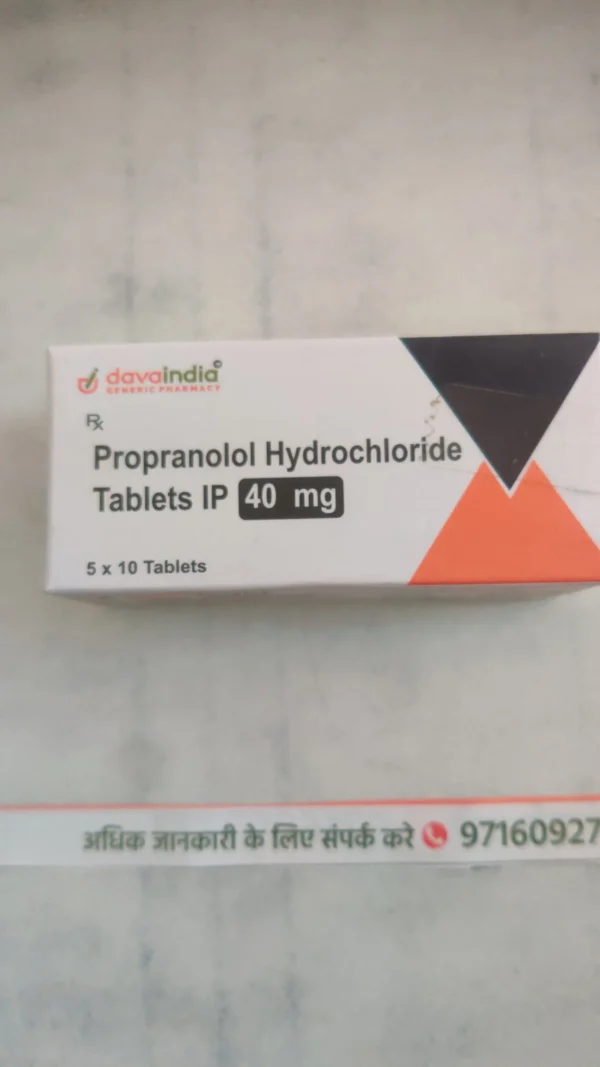 Propranolol Hydrochloride Tablets IP 40 mg