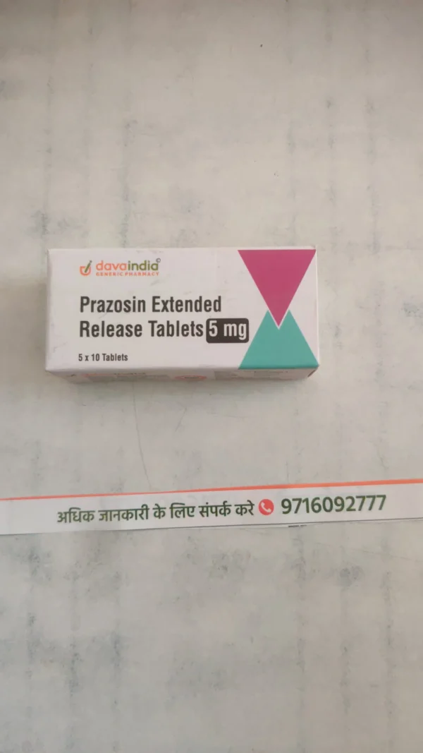 Prazosin Extended Release Tablets 5 mg