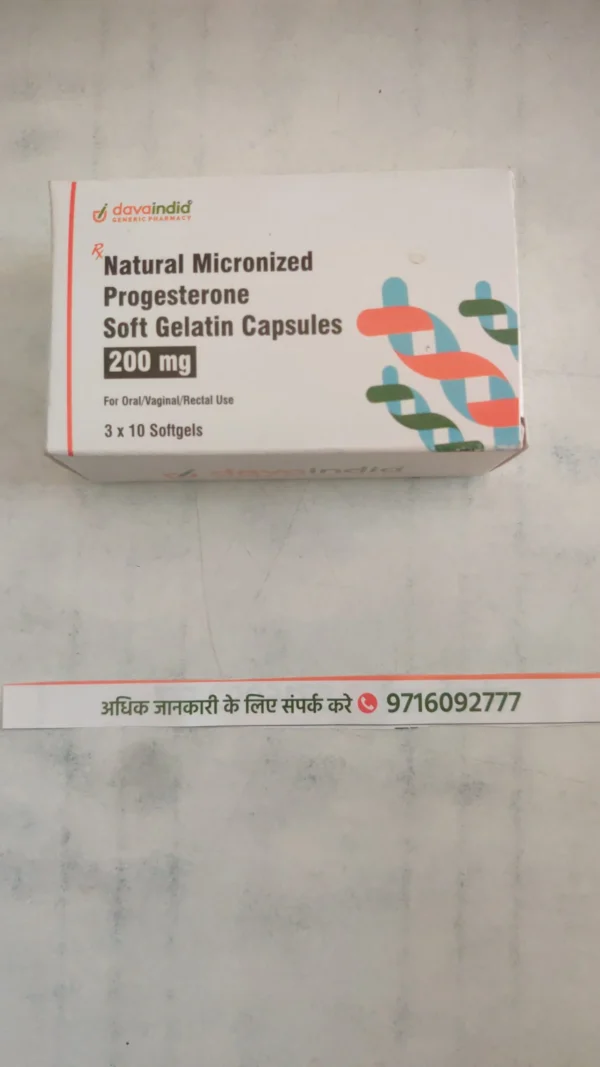 Natural Micronised Progesterone  Sustained Release Tablets  200 mg