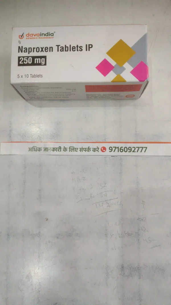 Naproxen Sodium 250 mg Tablets
