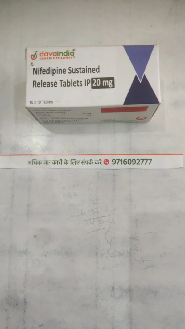 Nifedipine Sustained Release Tablets IP 20 mg