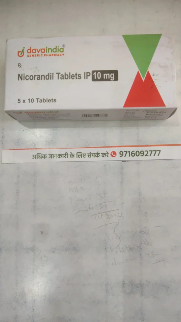 Nicorandil Tablets IP 10 mg
