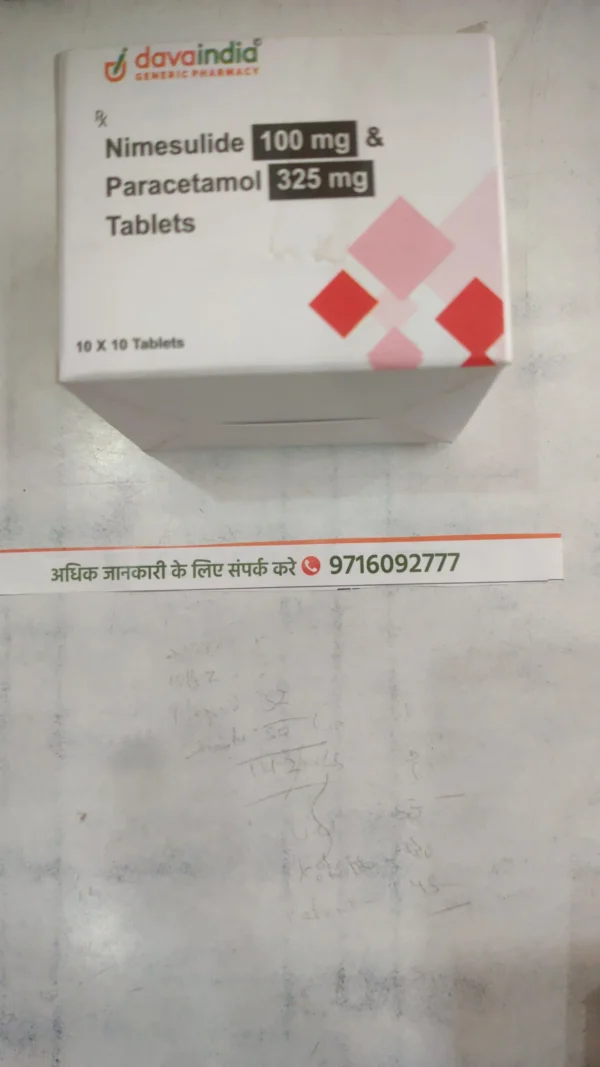Nimesulide 100 mg & Paracetamol 325 mg Tablets