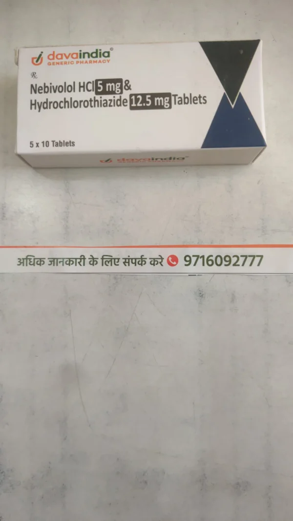 Nebivolol HCl 5 mg & Hydrochlorothiazide 12.5 mg Tablets