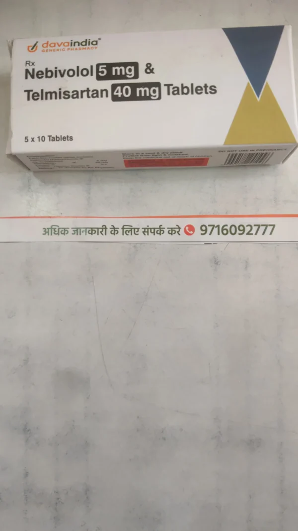 Nebivolol 5 mg & Telmisartan 40 mg Tablets