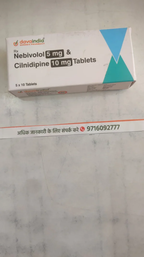 Nebivolol 5 mg & Cilnidipine 10 mg Tablets