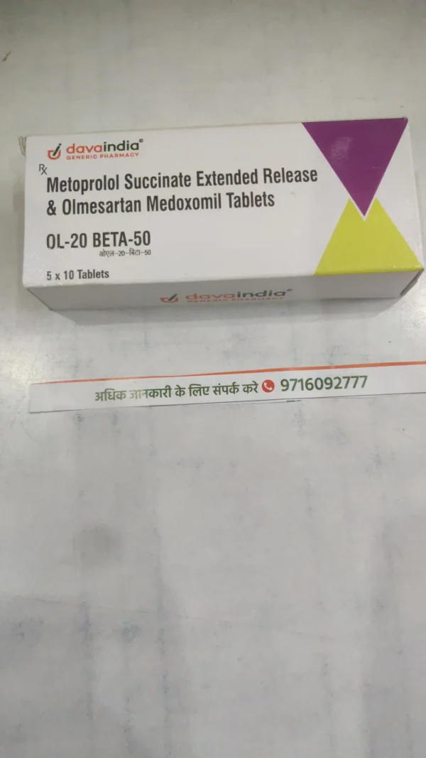 Metoprolol Succinate Extended Release & Olmesartan Medoxomil Tablets