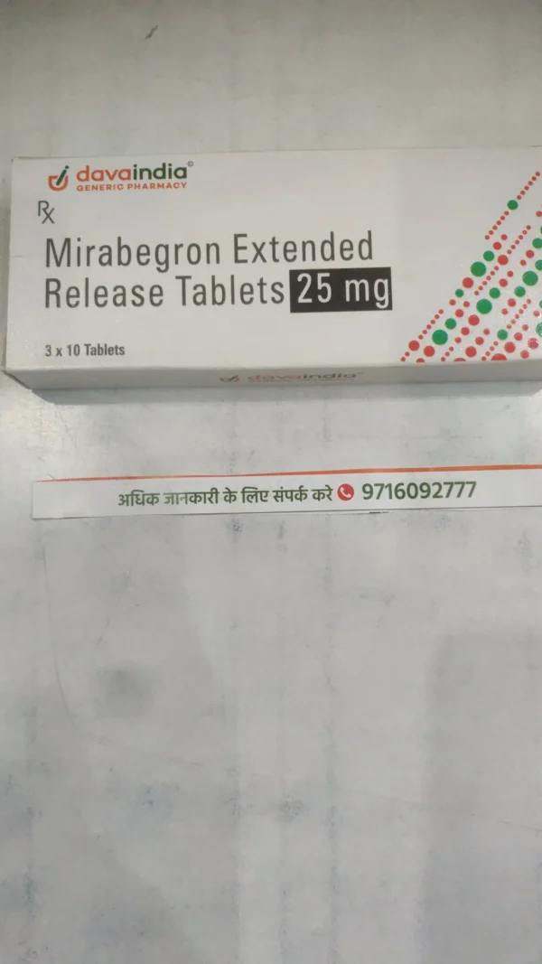 Mirabegron Extended Release Tablets 25 mg