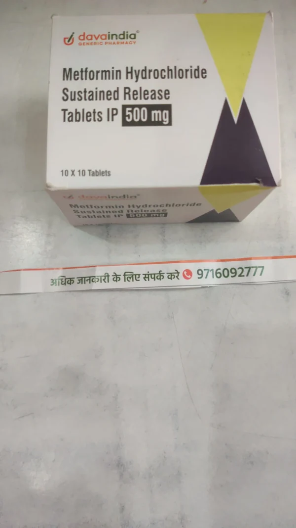Metformin Sustained Release Tablets IP 500 mg
