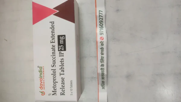 Metoprolol Succinate Extended Release Tablets IP 25 mg