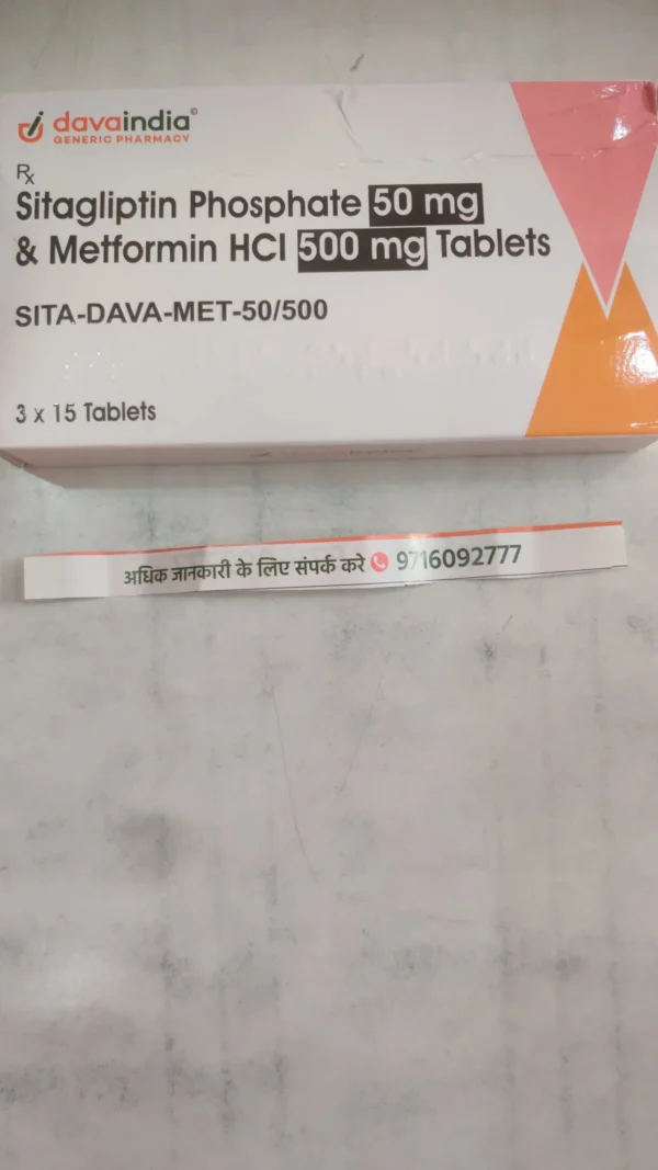 Sitagliptin Phosphate 50 mg & Metformin HCI 500 mg Tablets