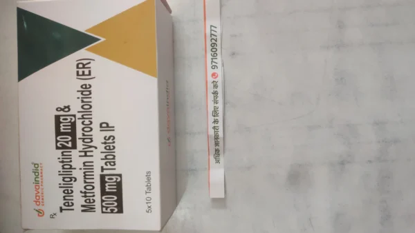 Tenetigliptin 20 mg & Metformin Hydrochloride (ER) 500 mg Tablets IP