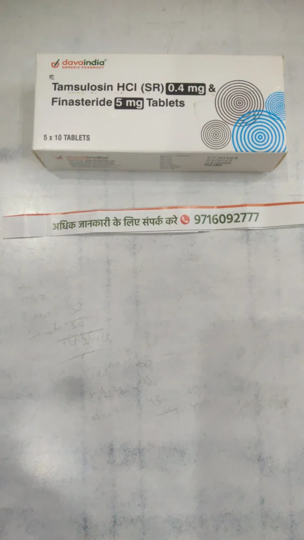Tamsulosin HCI (SR) 0.4 mg & Finasteride 5 mg Tablets