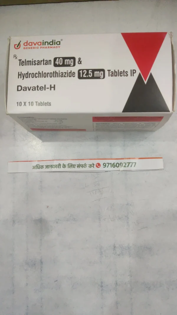 Telmisartan 40 mg & Hydrochlorothiazide 12.5 mg Tablets IP