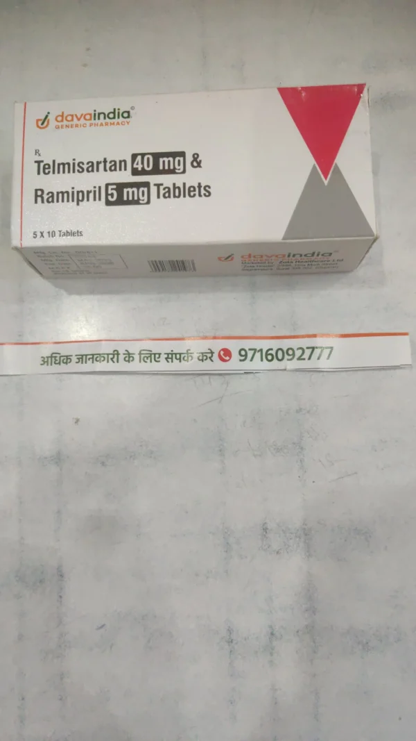 Telmisartan 40 mg & Ramipril 5 mg Tablets