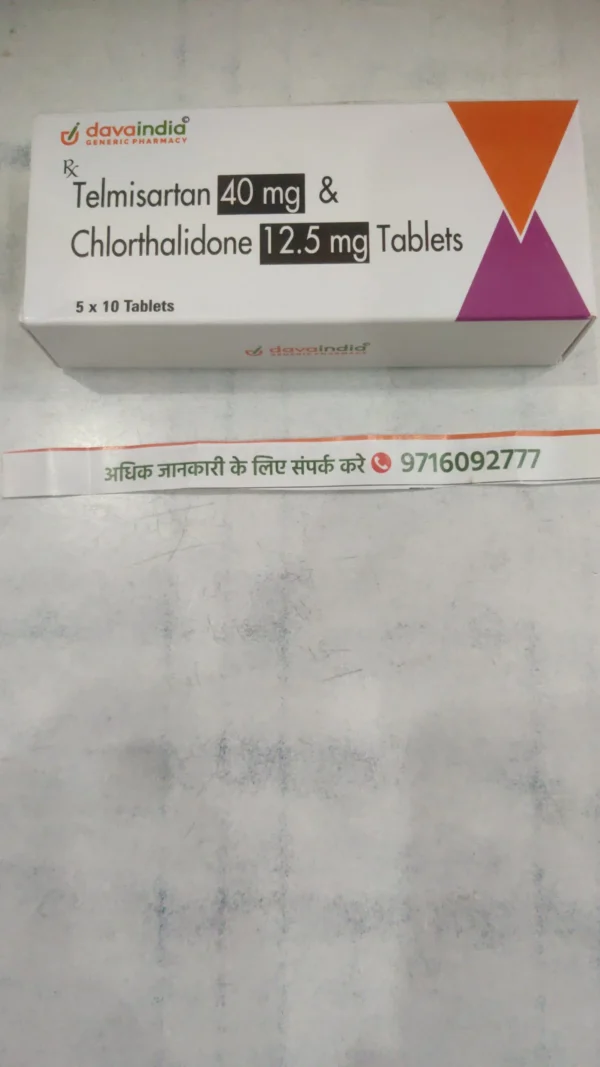 Telmisartan 40 mg & Chlorthalidone 12.5 mg Tablets