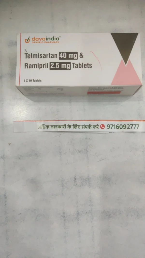 Telmisartan 40 mg & Ramipril 2.5 mg Tablets