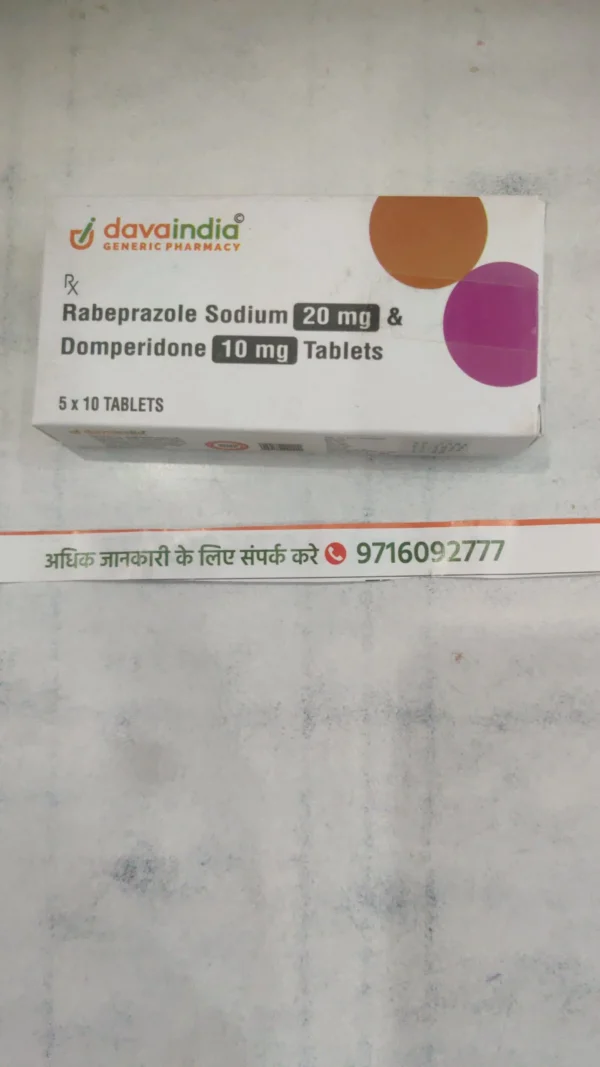Rabeprazole Sodium 20 mg & Domperidone 10 mg Tablets
