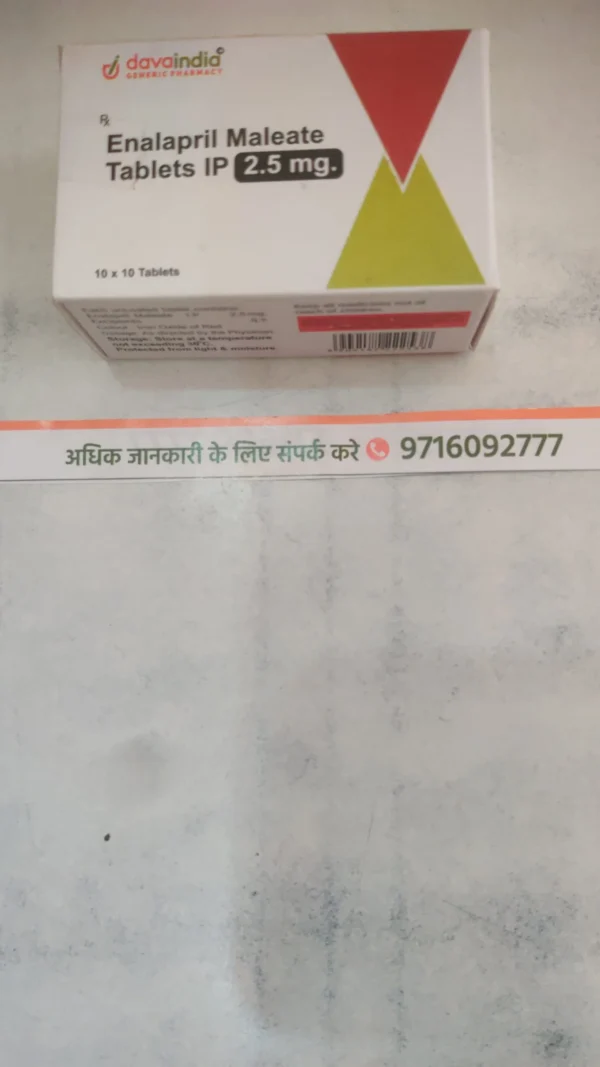 Enalapril Maleate Tablets IP 2.5 mg.