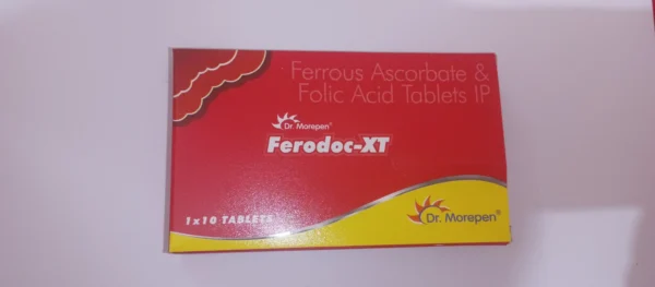 Ferrous Ascorbate & Folic Acid Tablets IP (Ferodoc-XT).